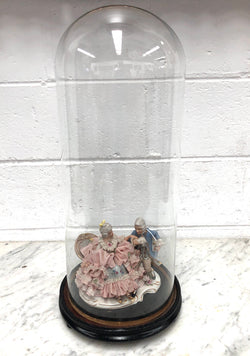 Antique Victorian Glass Display Dome with Black Base | Antique & Vintage | Moonee Ponds Antiques | Australia Wide Delivery