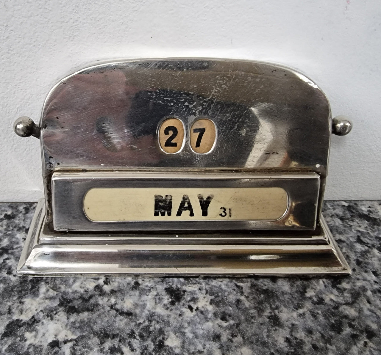 Art Deco Sterling Silver Birmingham Working Calendar | Antique & Vintage | Moonee Ponds Antiques | Australia Wide Delivery