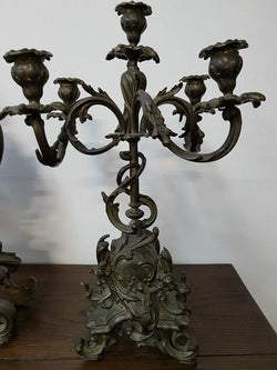 French Bronze Clock Set | Antique & Vintage | Moonee Ponds Antiques | Australia Wide Delivery