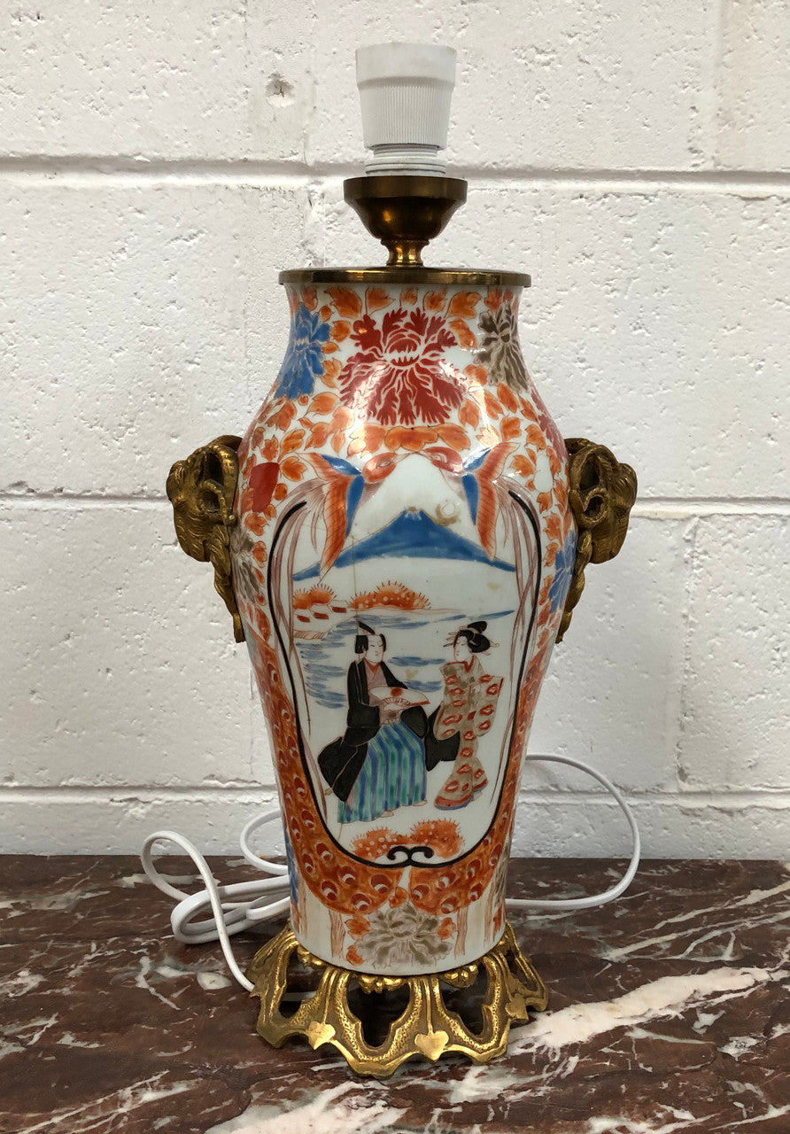 Japanese Imari Style Lamp Base | Antique & Vintage | Moonee Ponds Antiques | Australia Wide