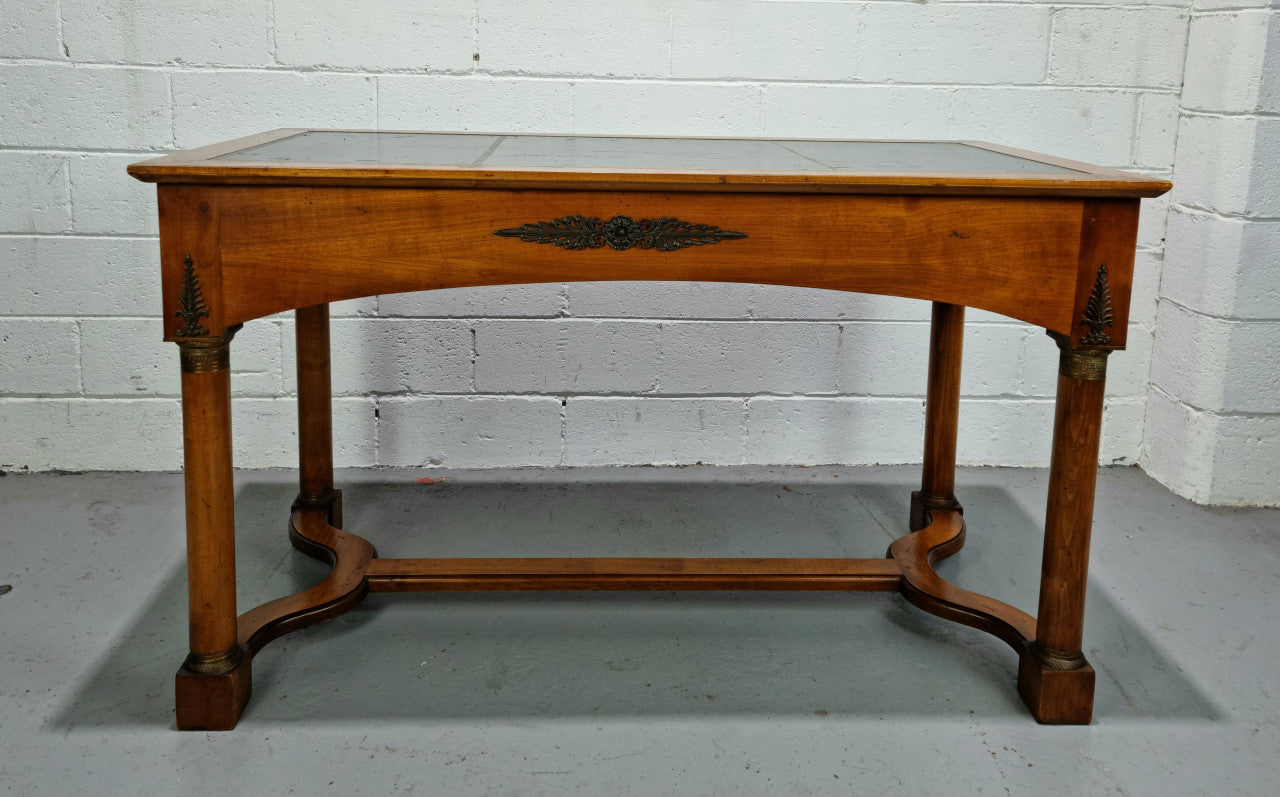 Empire Style Walnut Desk With Pull Out Writing Slides | Antique & Vintage | Moonee Ponds Antiques | Australia Wide Delivery