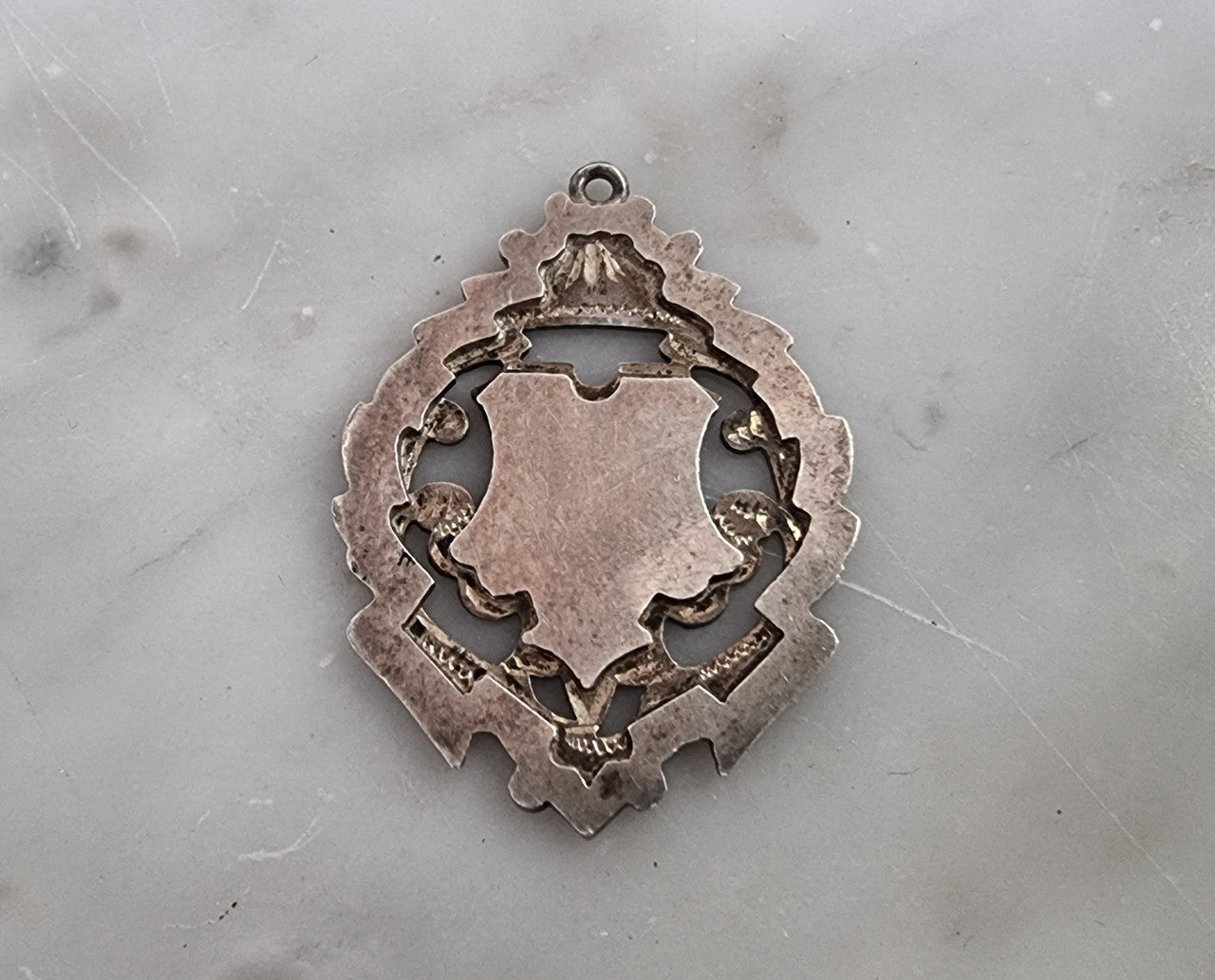 Antique Sterling Silver Fob Pendant