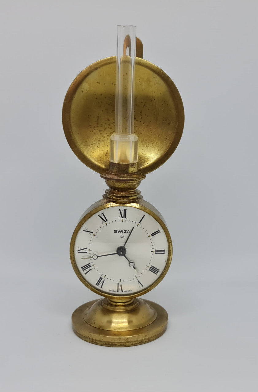 Vintage Mid-Century Swiza Desk-Side Table Alarm Clock | Antique & Vintage | Moonee Ponds Antiques | Australia Wide Delivery