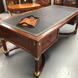 An Impressive French Deco Empire Mahogany Desk