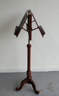 Attractive Carved “Duet” Reproduction Music Stand | Antique & Vintage | Moonee Ponds Antiques | Australia Wide Delivery