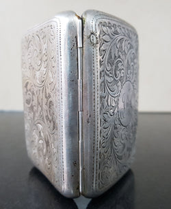 Birmingham Silver Card Case Hallmarked | Antique & Vintage | Moonee Ponds Antiques | Australia Wide Delivery
