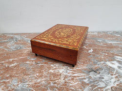 Vintage Inlaid Mahogany Music Box | Antique & Vintage | Moonee Ponds Antiques | Australia Wide Delivery