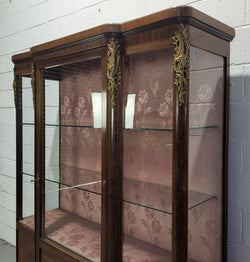 French Louis XV Style Large Walnut Display Cabinet | Antique & Vintage | Moonee Ponds Antiques | Australia Wide Delivery