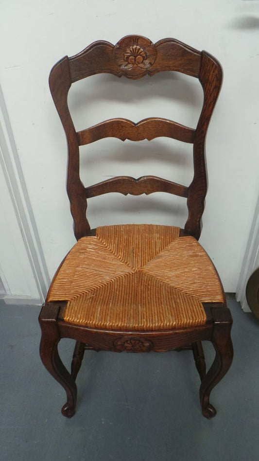 Set of Six French Ladder Back Chairs-2