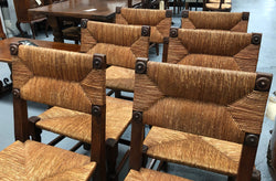 Late 19th Century Set Of Six Rush Seat Chairs | Antique & Vintage | Moonee Ponds Antiques | Australia Wide Delivery