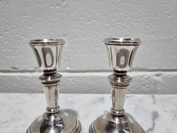 Pair of Birmingham Sterling Silver Candlesticks | Antique & Vintage | Moonee Ponds Antiques | Australia Wide Delivery