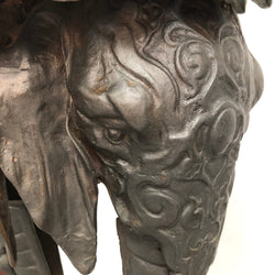 French Patina Bronzed Plant Stand Of Three Elephants | Antique & Vintage | Moonee Ponds Antiques | Australia Wide Delivery