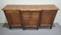 French Louis XV Style Parquetry Top Three Door Sideboard | Antique & Vintage | Moonee Ponds Antiques | Australia Wide Delivery