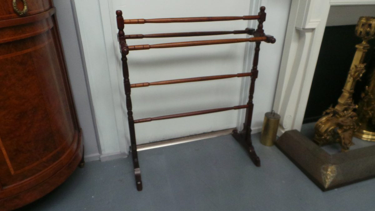 Beautiful Mahogany Towel Rail | Antique & Vintage | Moonee Ponds Antiques | Australia Wide Delivery