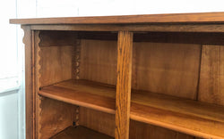 French Style Oak Open Bookcase | Antique & Vintage | Moonee Ponds Antiques | Australia Wide Delivery