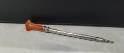 Attractive Sterling Silver & Onyx Propelling Pencil | Antique & Vintage | Moonee Ponds Antiques | Australia Wide Delivery