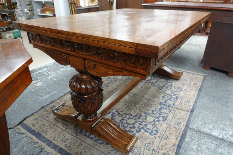 French Oak Extension Dining Table