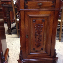 Pair Antique French Walnut Bedside