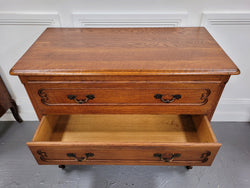 French Louis 15th Style Oak Three Drawer Chest of Drawers With Wooden Top | Antique & Vintage | Moonee Ponds Antiques | Australia Wide Delivery