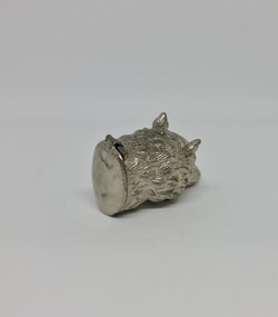 Fox Head Silver Plated Match Vesta Case | Antique & Vintage | Moonee Ponds Antiques | Australia Wide Delivery