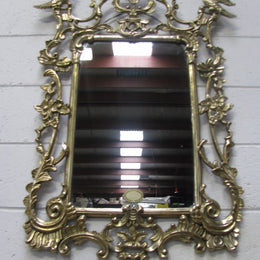 Small Brass Japanese Mirror