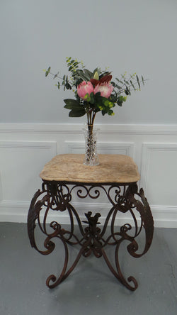 Vintage French Style Wrought Iron Bakers Table | Antique & Vintage | Moonee Ponds Antiques | Australia Wide Delivery