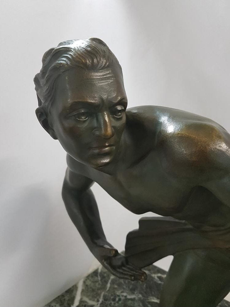 Art Deco Bronze Statue-1