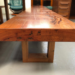 Industrial Style Dining Table and Bench Seats