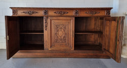 Stunning 19th Century French Oak Renaissance Style Sideboard Base | Antique & Vintage | Moonee Ponds Antiques | Australia Wide Delivery