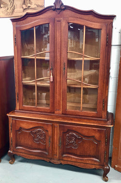 Vintage French Louis XV Style Carved Bookcase | Antique & Vintage | Moonee Ponds Antiques | Australia Wide Delivery