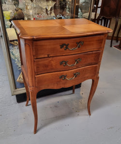 French Cherrywood Small Chest of Three Drawers | Antique & Vintage | Moonee Ponds Antiques | Australia Wide Delivery