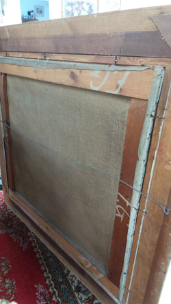 Striking Large Dutch Signed Oil On Canvas Painting In Gilt Frame | Antique & Vintage | Moonee Ponds Antiques | Australia Wide Delivery