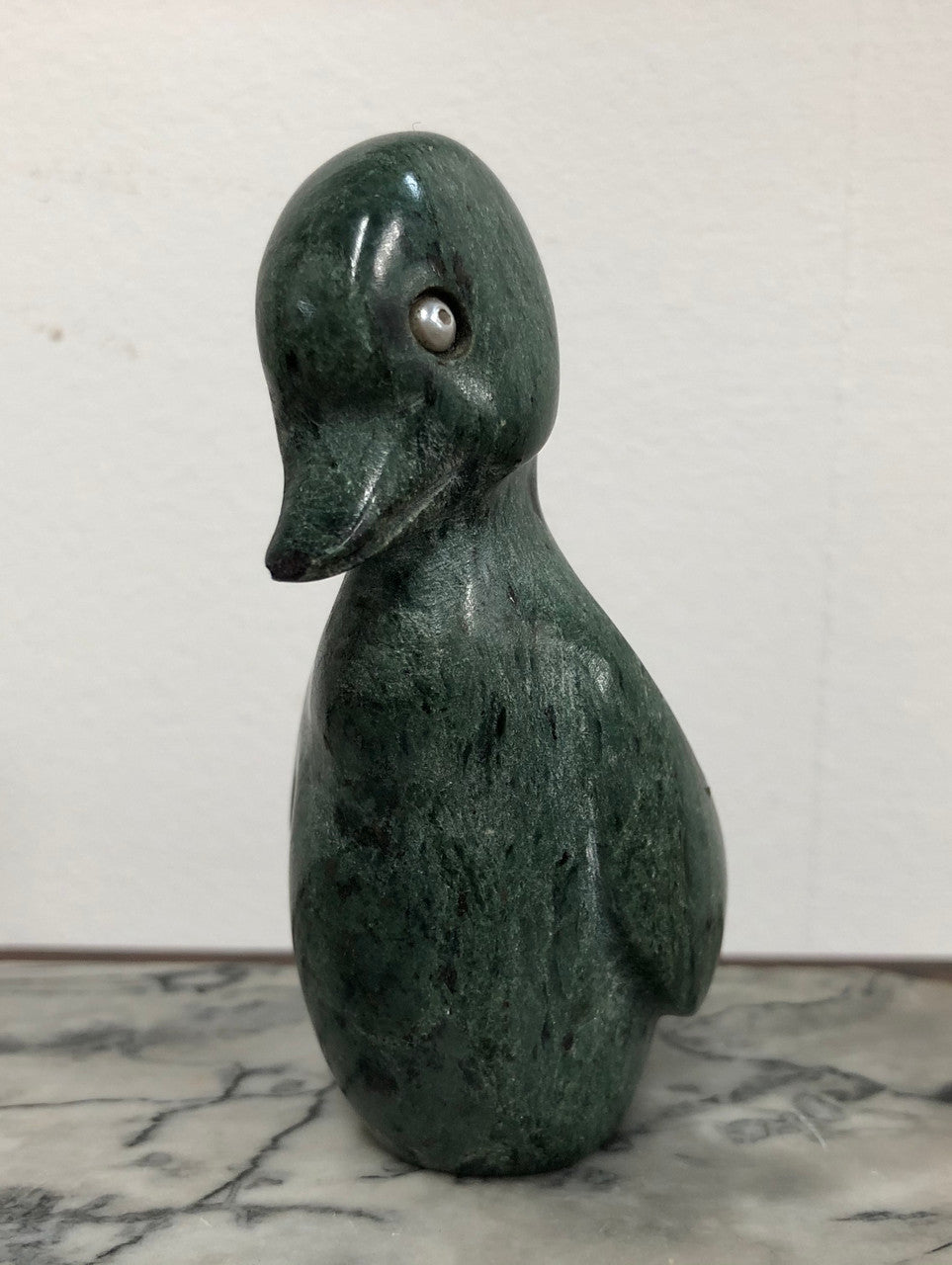 Delightful Carved Chinese Soapstone figure of a Duck