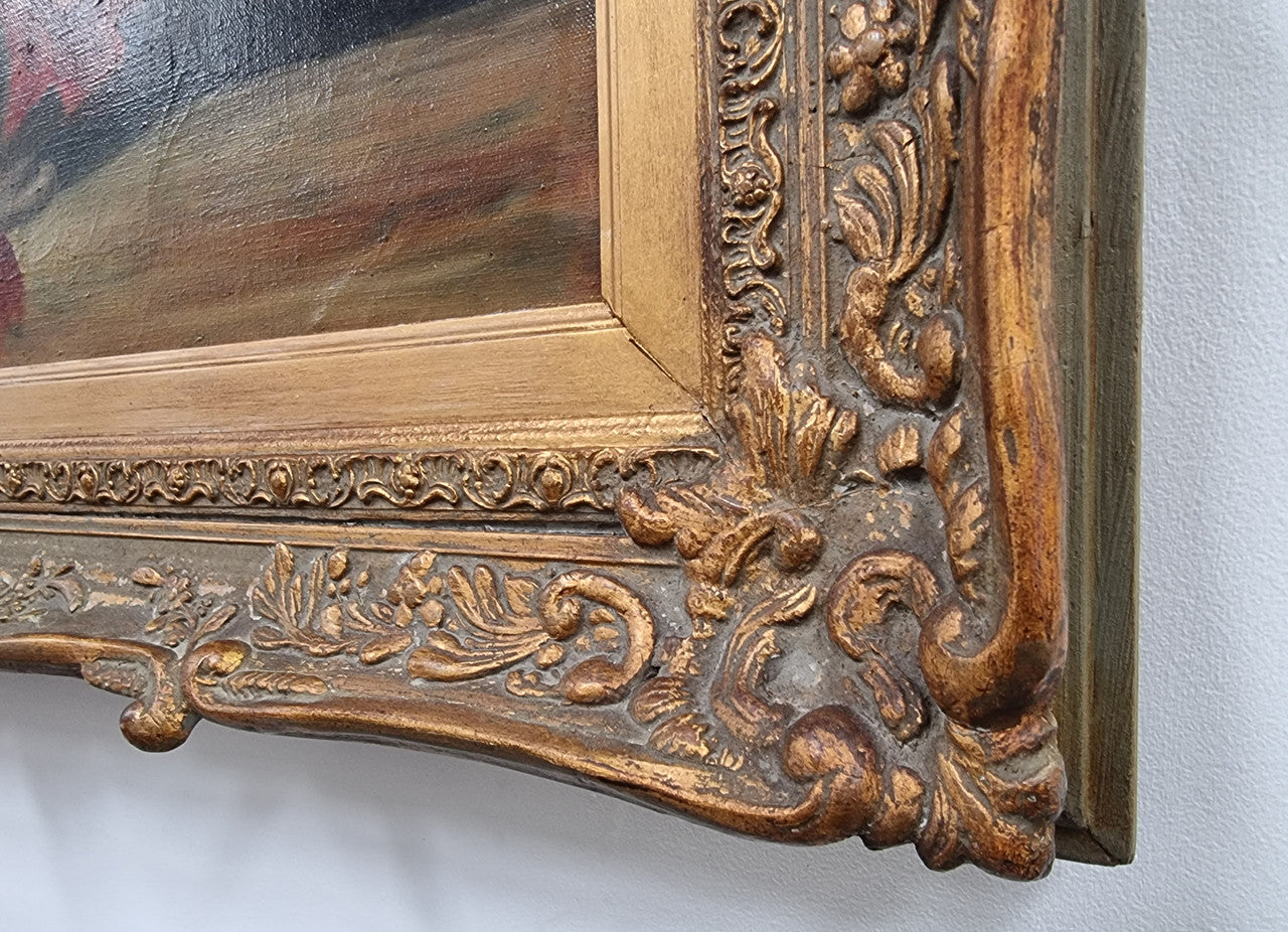 Beautiful Framed French Oil Painting