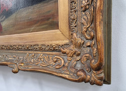 Beautiful Framed French Oil Painting | Antique & Vintage | Moonee Ponds Antiques | Australia Wide Delivery