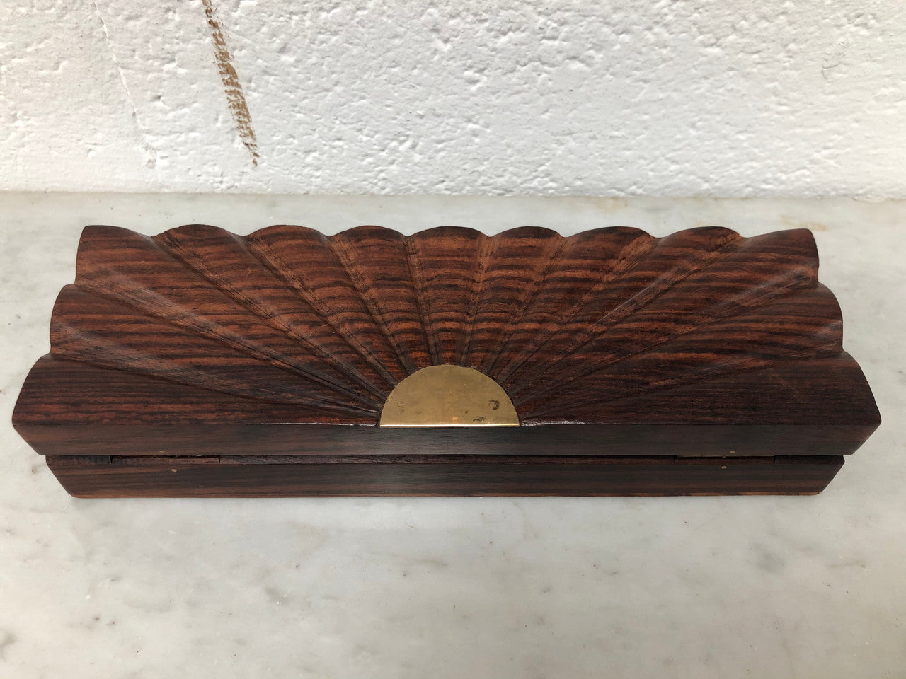 Vintage East Indian Rosewood Hand Carved Box | Antique & Vintage | Moonee Ponds Antiques | Australia Wide Delivery