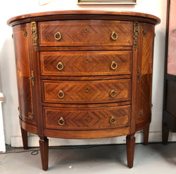 Superb half round French Side Cabinet | Antique & Vintage | Moonee Ponds Antiques | Australia Wide Delivery