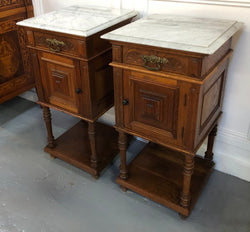 Beautiful Pair of French Arts and Crafts Bedsides | Antique & Vintage | Moonee Ponds Antiques | Australia Wide Delivery