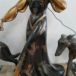Signed Art Deco Figural Group