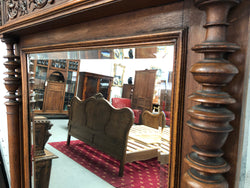 French Henry II Style Oak Mantle Mirror | Antique & Vintage | Moonee Ponds Antiques | Australia Wide Delivery