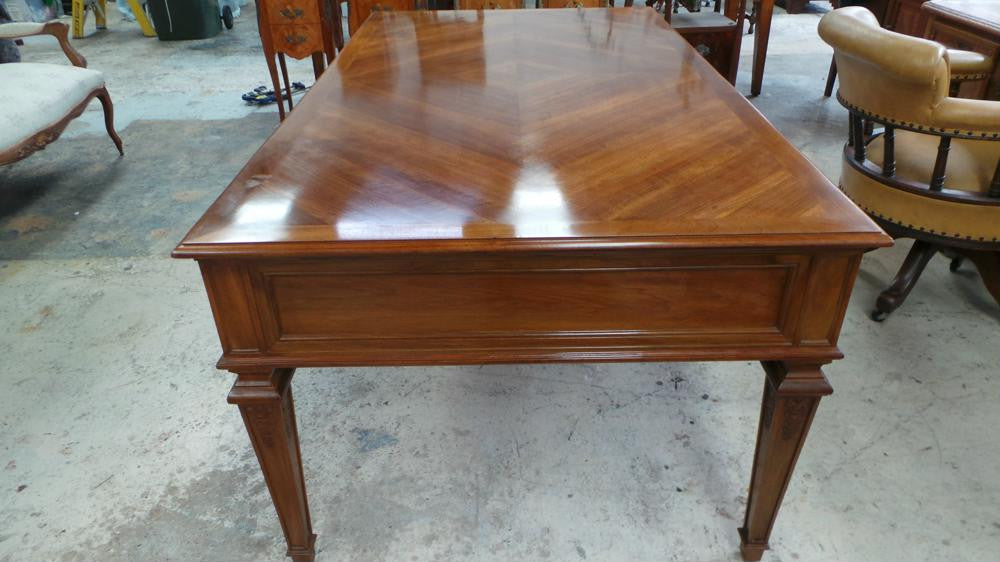 Large Walnut Desk | Antique & Vintage | Moonee Ponds Antiques | Australia Wide Delivery