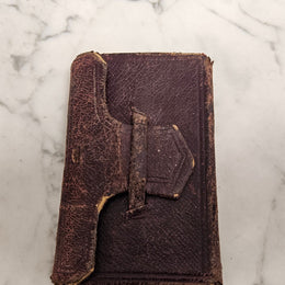 Very small antique leather bound Key of Heaven Manual of Prayer Book printed by M H Gill & Son Dublin. Condition commensurate with age.