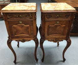 Beautiful Pair Of French Carved Bedside Cabinets | Antique & Vintage | Moonee Ponds Antiques | Australia Wide Delivery