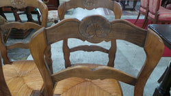 Set of Six Fabulous French Oak Dining Chairs | Antique & Vintage | Moonee Ponds Antiques | Australia Wide Delivery