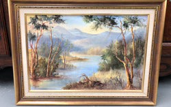 Framed Australian Oil on Board | Antique & Vintage | Moonee Ponds Antiques | Australia Wide Delivery