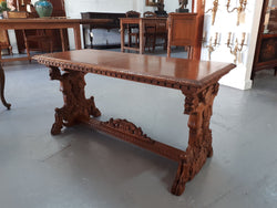 Gothic Style Walnut Coffee Table | Antique & Vintage | Moonee Ponds Antiques | Australia Wide Delivery