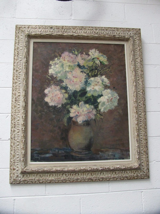 French Floral Oil Painting