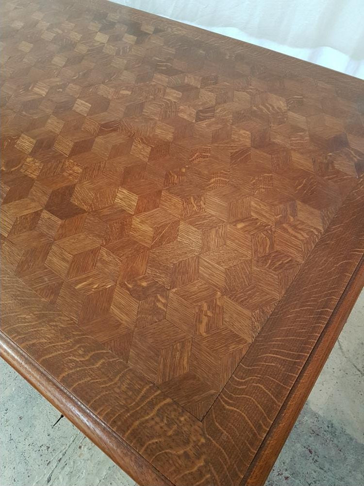 French Oak Partners Desk | Antique & Vintage | Moonee Ponds Antiques | Australia Wide Delivery