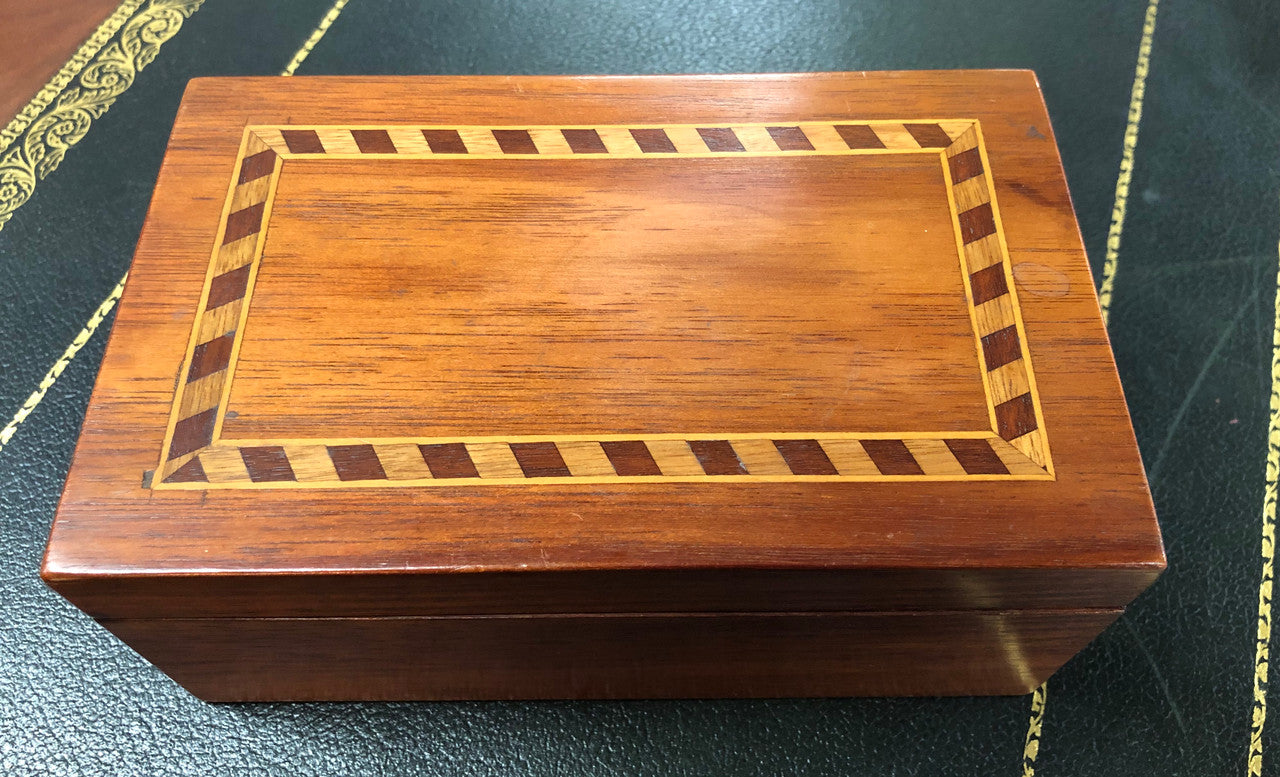 Inlaid Wooden Trinket Box | Antique & Vintage | Moonee Ponds Antiques | Australia Wide Delivery