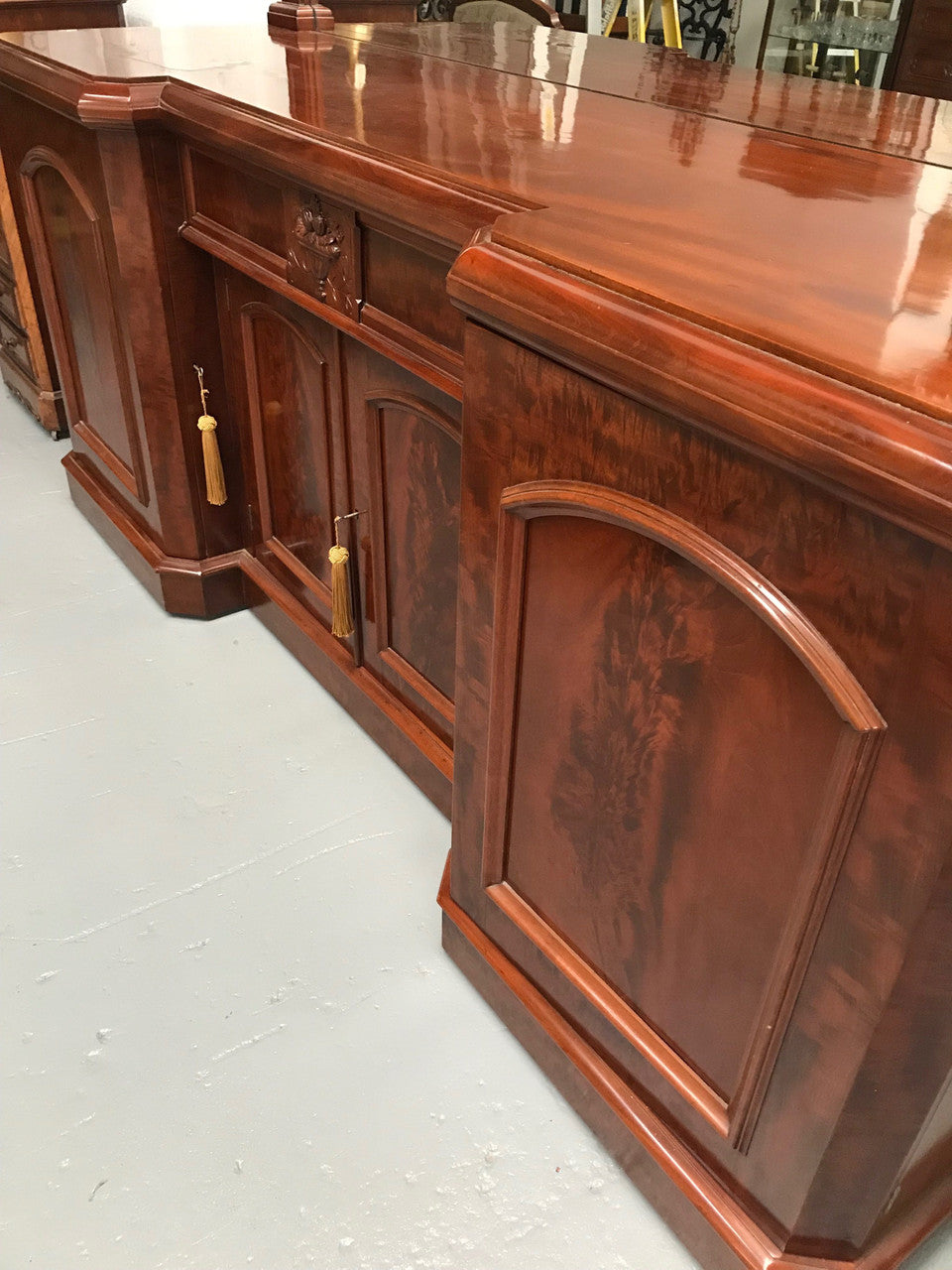 A Victorian Flame Mahogany Sideboard | Antique & Vintage | Moonee Ponds Antiques | Australia Wide Delivery